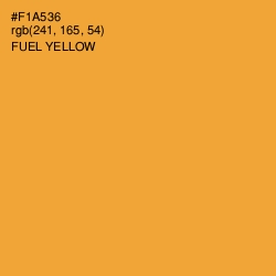 #F1A536 - Fuel Yellow Color Image